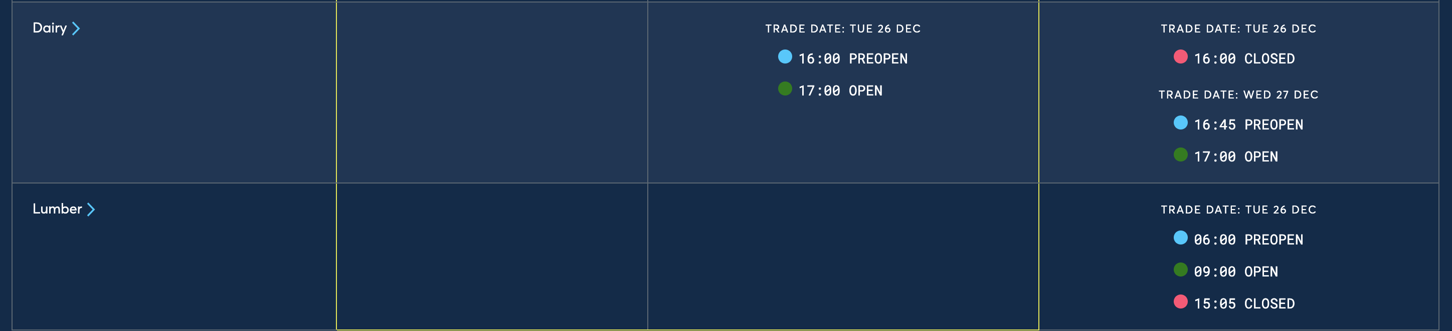 CME - Christmas Holiday Trading Schedule - December 24-26, 2023_3
